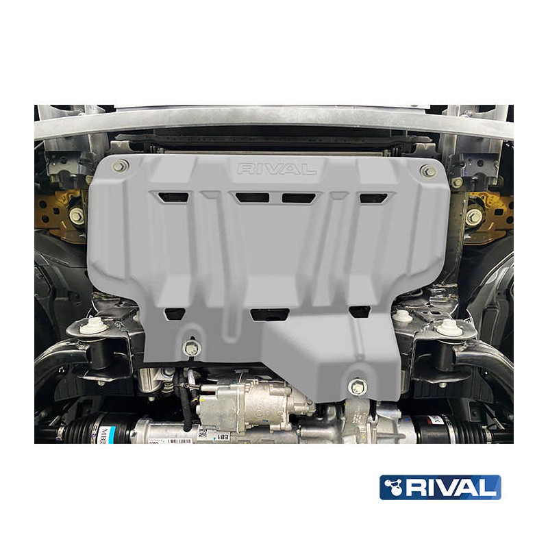 Protezione del radiatore da 6 mm, realizzata in duralluminio, per Ford Ranger (2022 - ) - Rival