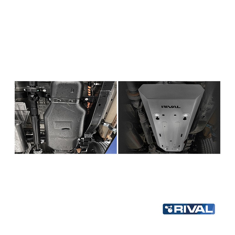 Protección de depósito de 6 mm, fabricado en duraluminio, para Ford Ranger 2022 - Act - Rival