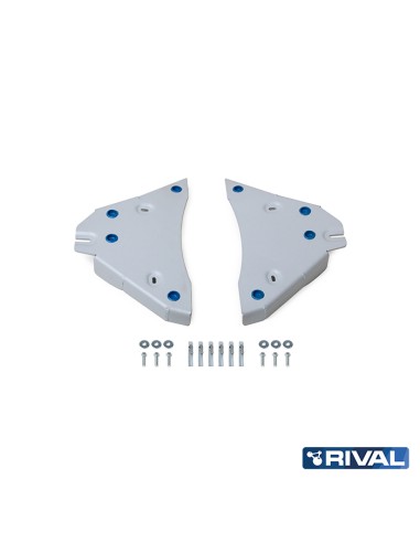 protecciones de trapecios de 6 mm, fabricado en duraluminio, para Ford Ranger 2022 - Act - Rival