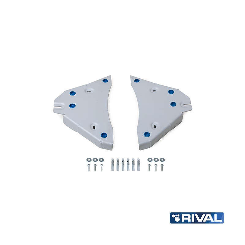 6 mm trapecios protections, made of duraluminium, for Ford Ranger 2022-Act - Rival