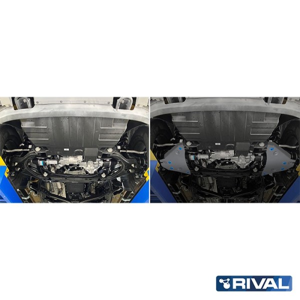 6 mm Control Arm Guards made of Duralumin Ford...