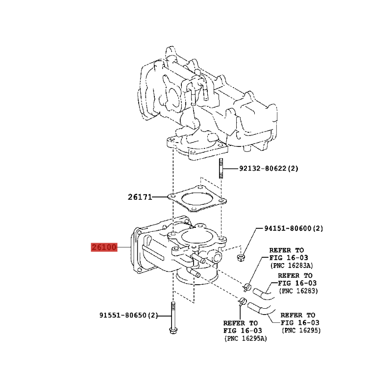 Kopfdichtung für Toyota RAV4 (Mark E / Motor 2ADFTV) - Original Toyota Land Cruiser