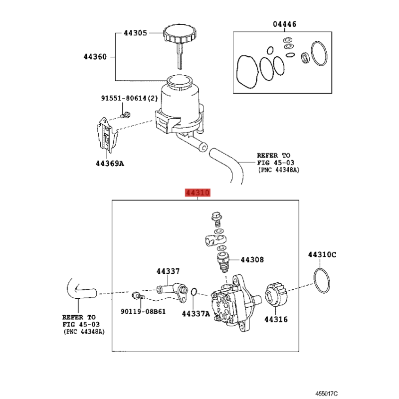 Servolenkungspumpe Für Toyota Land Cruiser J20 (OHNE VGRS) - Original Toyota Land Cruiser