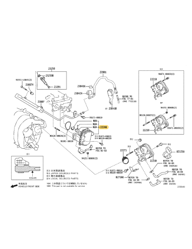 Ensemble de commande valvematic, pour Toyota...