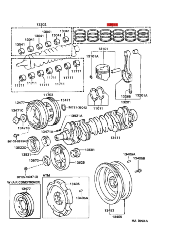 JUEGO DE SEGMENTOS MOTOR HDJ-80