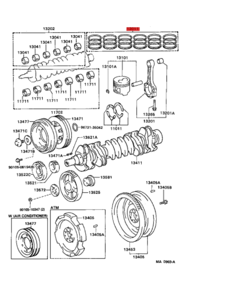 JUEGO DE SEGMENTOS MOTOR HDJ-80