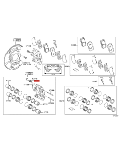 Sangrador pinza de freno delantera  para Toyota Hilux... 2