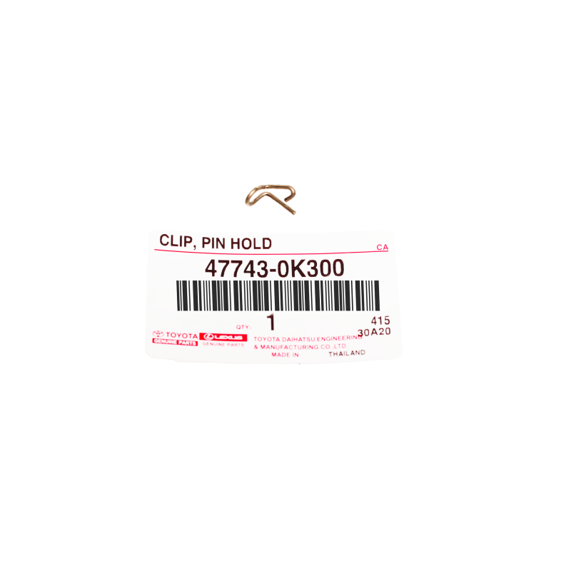 Clip del perno della pinza anteriore per Toyota Hilux Revo - Originale Toyota Land Cruiser