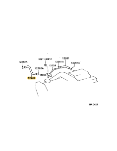 copy of Ventilation Hose N-1, for Toyota Land Cruiser J8... 2