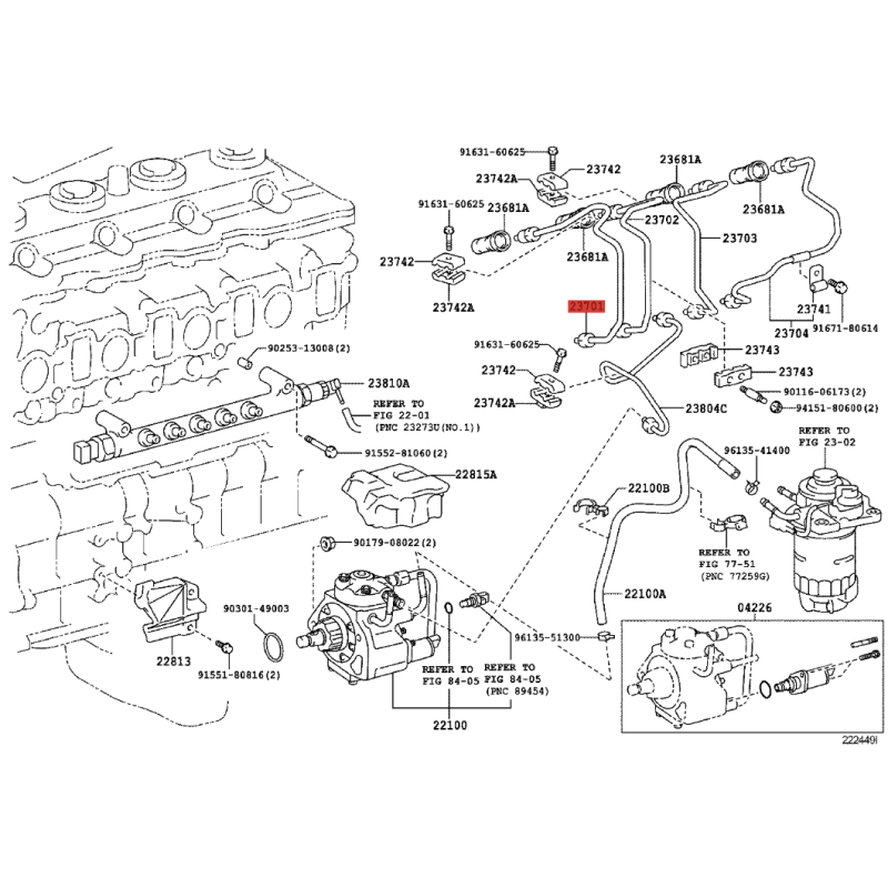 copy of Einspritzrohr Nr. 1 (mit Geometrie) Für Toyota Land Cruiser J10 - Original Toyota Land Cruiser