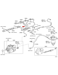 Tubo del inyector nº2 Para Toyota hilux vigo (2006 al... 2