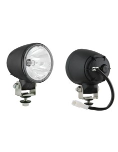 Phare avant rond à LED avec feux diurnes homologué -...