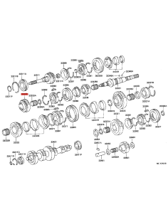 Piñon caja cambios marcha-3 Para Toyota Land Cruiser J8 -... 2