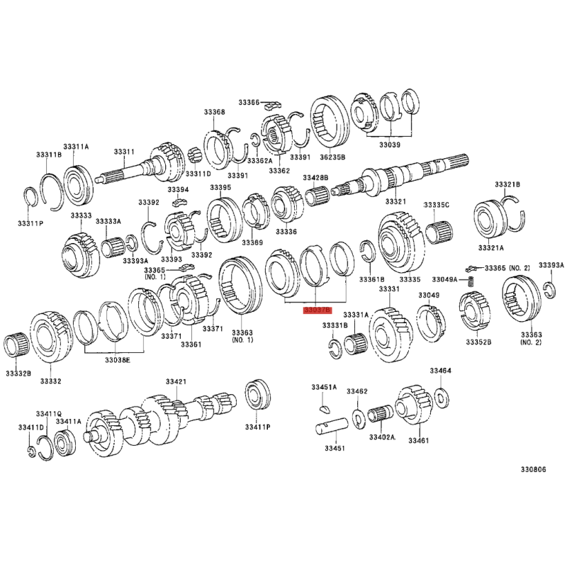Synchronizer Gear N-1 For Toyota Land Cruiser J10 (post-2005) - Original Toyota Land Cruiser