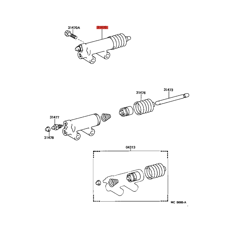 copy of Silentblock barra stabilizzatrice anteriore per Toyota Land Cruiser J6 / 7 (23MM) - Originale Toyota Land Cruiser
