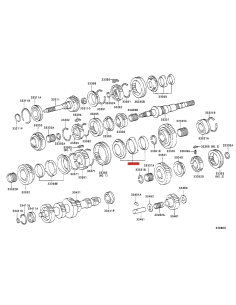 Sincronizador marcha N-1 Para Toyota Land Cruiser J10... 2