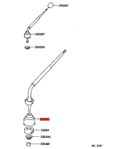 Soufflet de levier de vitesses Pour Toyota Land Cruiser... 2