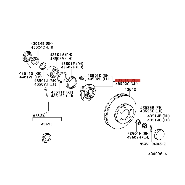 Vorderer Silentblock für Toyota Land Cruiser J9...