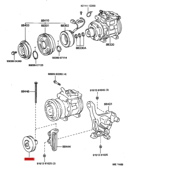 RODILLO TENSOR A.A  J8/J10