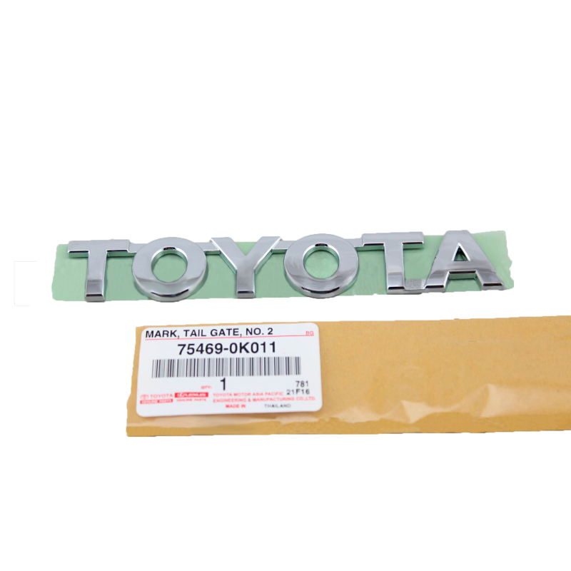 Emblem TOYOTA, tailgate, for Toyota Hilux Vigo - Original Toyota Land Cruiser