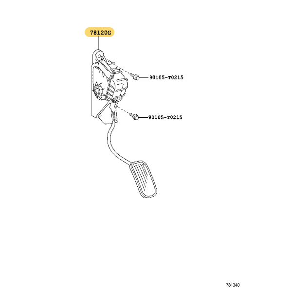 Pédale d'accélérateur électronique complète,...