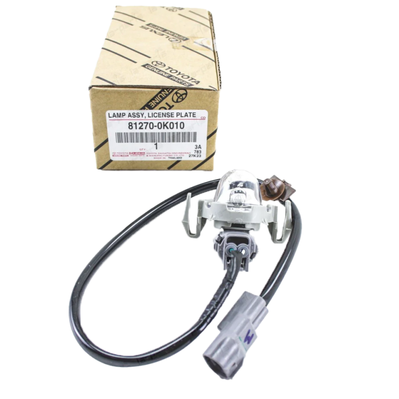 Ensemble lampe de plaque d'immatriculation + câble pour Toyota Hilux Vigo - Original Toyota Land Cruiser