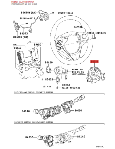 Serpentin d'airbag + capteur d'angle de volant, Pour... 2