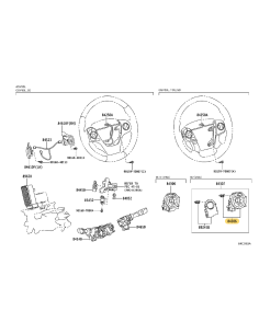 Serpentin d'airbag du volant, Pour Toyota Rav4 (12/2012... 2