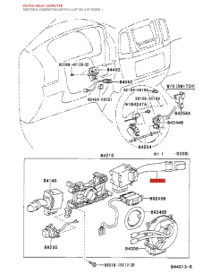 Commande d'essuie-glace, Pour Toyota Land Cruiser J9 / 10... 2