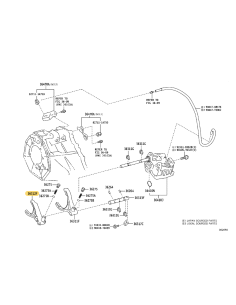 Fork N-2 transfer case, Toyota Hilux Revo - Original... 2