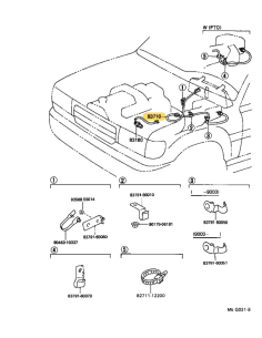 Cable cuenta km J8 (vor 08 / 92) - Original Toyota Land... 2