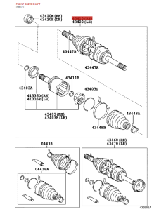 Complete original homokinetic joint for Toyota Land... 2