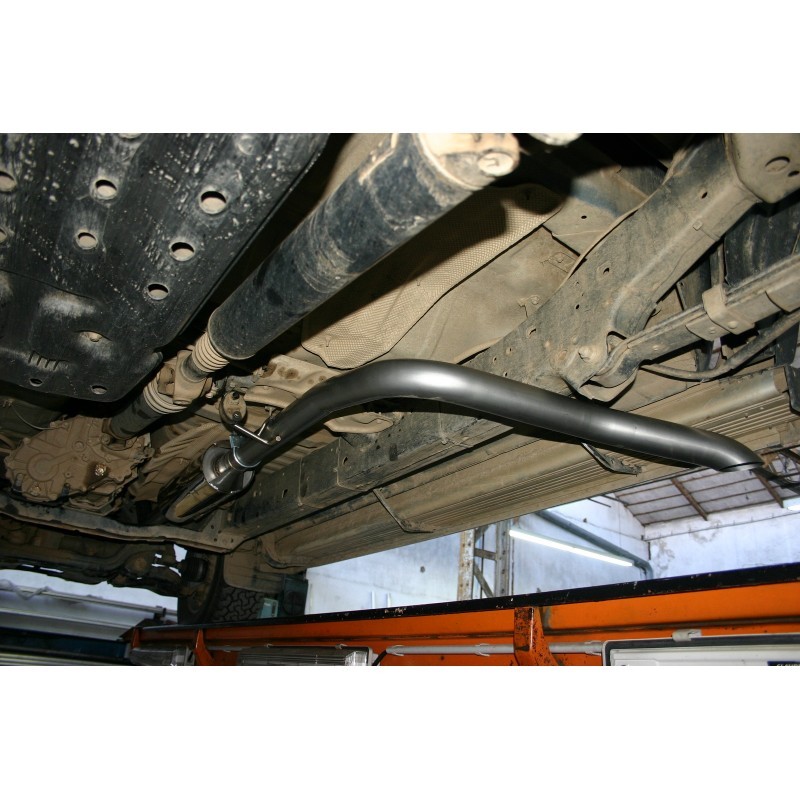 Exhaust pipe Tecinox side exit after turbo (complete line) Toyota Hilux Vigo 2006 - 2011
