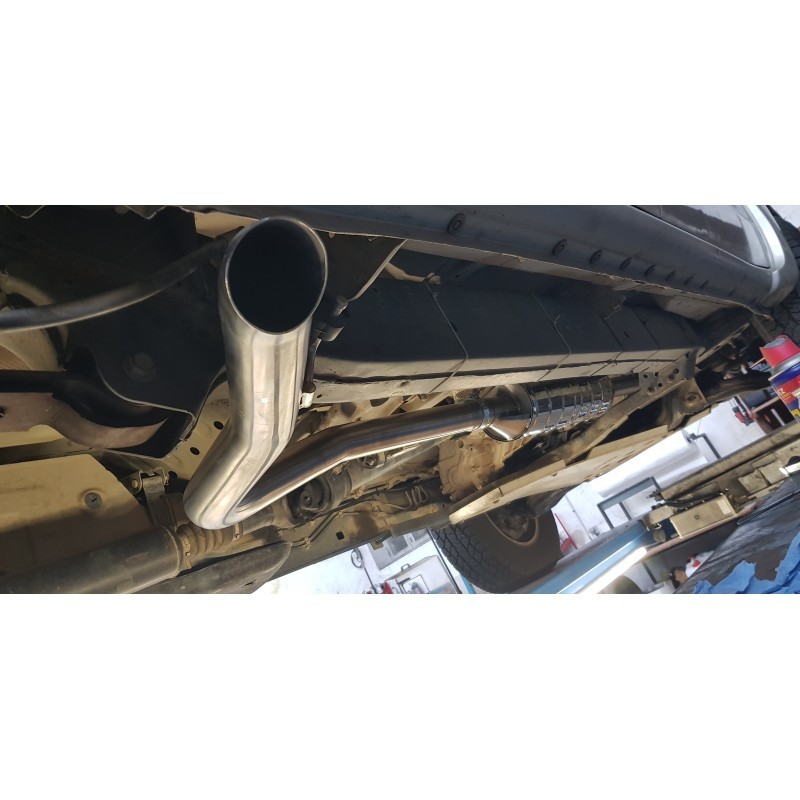 Exhaust pipe Tecinox side exit after turbo (complete line) Toyota Hilux Vigo 2006 - 2011