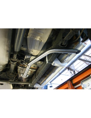Exhaust pipe Tecinox side exit after catalytic...