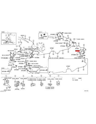 TUBO DE FRENO ,DELANTERO ,J-8