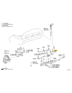 Tubo del inyector nº2 Para Toyota land cruiser j15 /hilux... 2