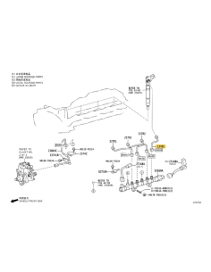 Tubo del inyector nº2 Para Toyota land cruiser j15 /... 2