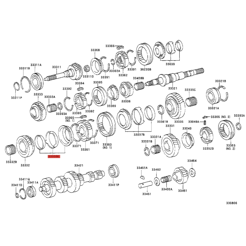 Synchronizer Gear N-2 For Toyota Land Cruiser J10 (post-2005) - Genuine Toyota Land Cruiser