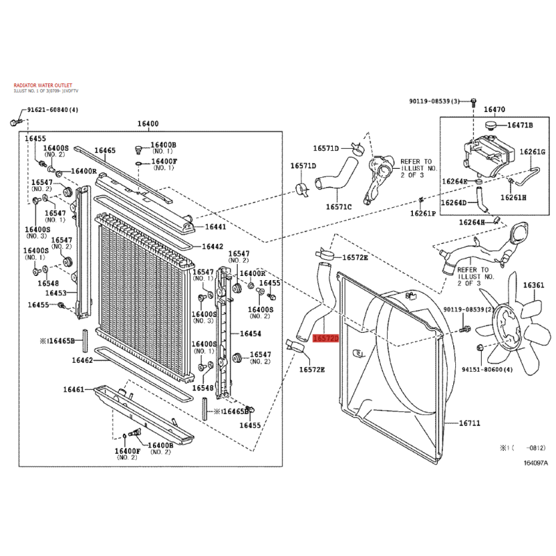 Kühlerschlauch oder -manschette N-2, Für Toyota Land Cruiser J20 - Original Toyota Land Cruiser