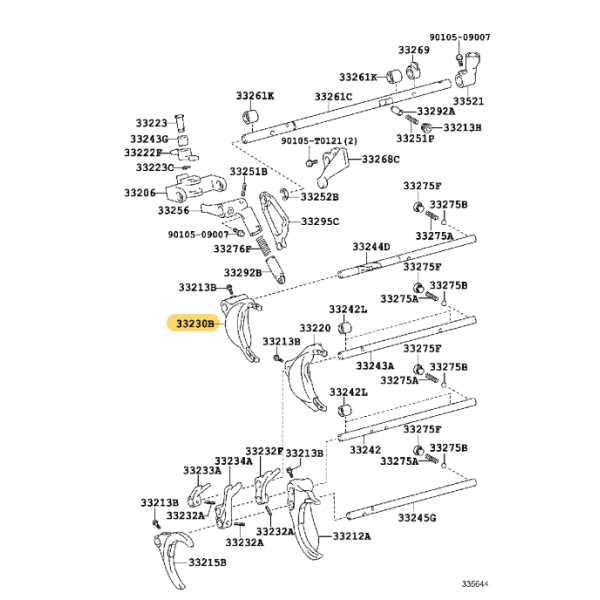 Schaltgabel N-3 für manuelles Getriebe (MTM),...