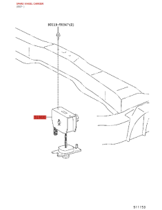 Support de roue de secours, pour Toyota Hilux vigo -... 2