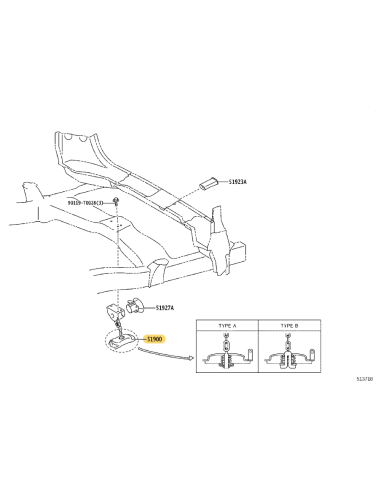 Support de roue de secours, pour Toyota Hilux...