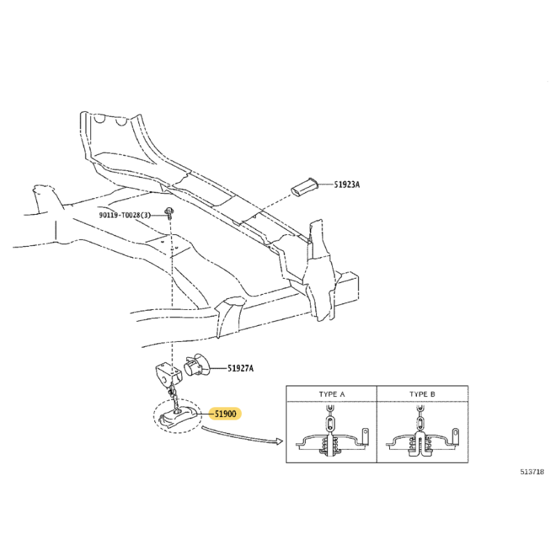 Support de roue de secours, pour Toyota Hilux Revo - Original Toyota Land Cruiser