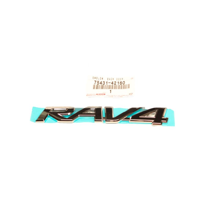 Emblema RAV4 porta traseira, Para Toyota Rav4 (de 10/2015 a 10/2018) - Original Toyota Land Cruiser