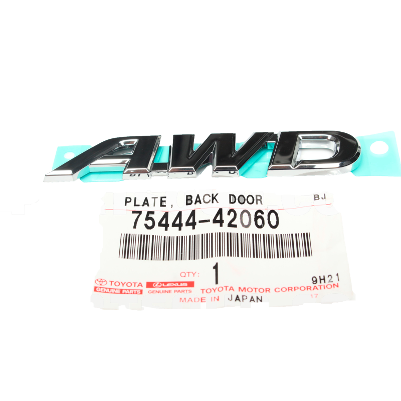 Emblema AWD, puerta posterior, Para Toyota Rav4 (2012 al 2018) - Original Toyota Land Cruiser