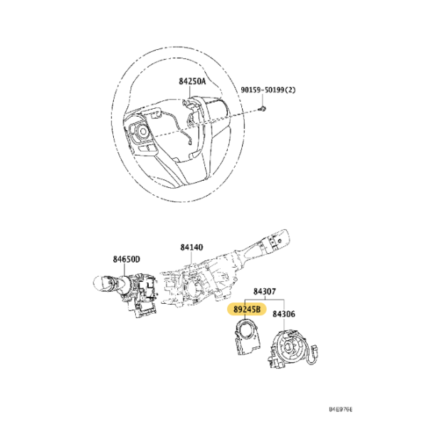 Sensore di angolo di sterzata, Per Toyota Rav4...