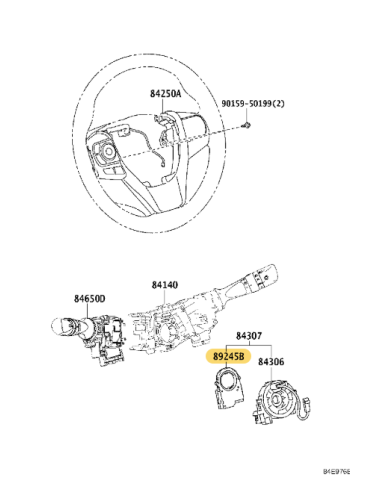 Steering Angle Sensor, For Toyota Rav4 (10/2015...
