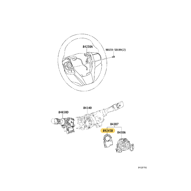 Lenkwinkelsensor, Für Toyota Rav4 (10/2015 bis 10/2018) - Original Toyota Land Cruiser