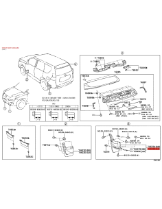 Faldilla trasera izquierda, Para Toyota Land Cruiser J15... 2